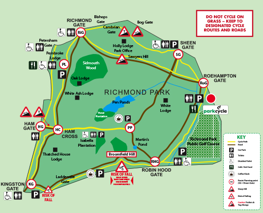 richmond park routes available